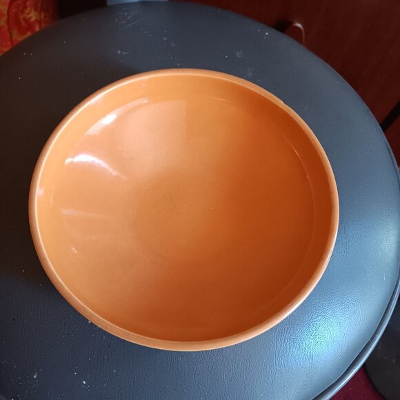 Vintage Cielo Ware Orange Ceramic Cereal Bowl Made In California 6" - Picture 5 of 13